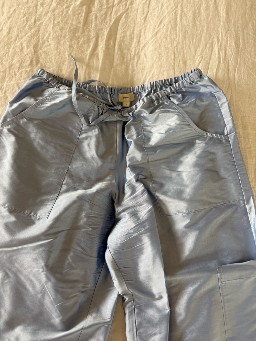 DONNI. The taffeta drawstring cargo pant - Picture 2 of 3